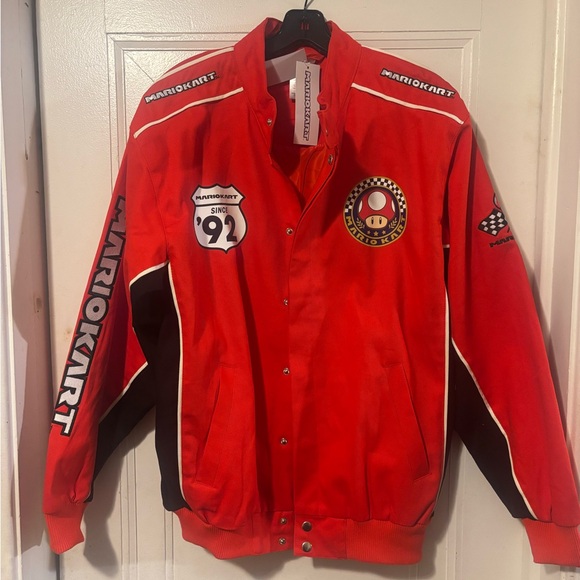 Nintendo Mario Kart Red & Black Racing Jacket - Picture 5 of 8